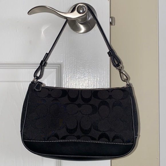 Coach Handbags - Mini black signature coach bag